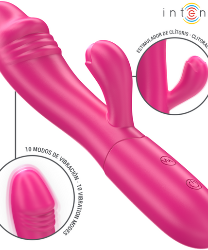 Intense – Ivy Flexibler Vibrator 10 Vibrationen mit stimulierender Zunge Pink Intense – Ivy Flexibler Vibrator 10 Vibrationen mit stimulierender Zunge Pink