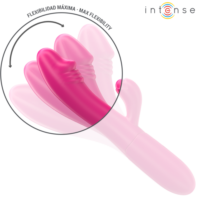 Intense – Ivy Flexibele Vibrator 10 Vibraties Met Stimulerende Tong Roze