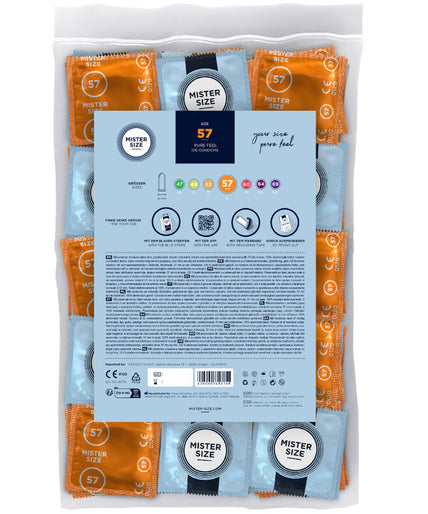 Mister Size – Condom Size L 57 Mm (100 Units) Mister Size – Condom Size L 57 Mm (100 Units)
