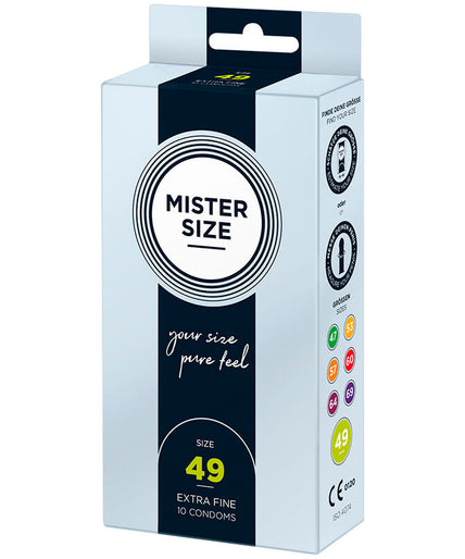 Mister Size – Condoommaat S 49 mm (10 stuks) Mister Size – Condoommaat S 49 mm (10 stuks)