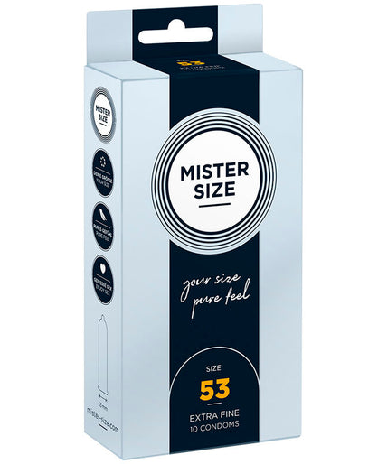 Mister Size – Condom Size M 53 Mm (10 Units) Mister Size – Condom Size M 53 Mm (10 Units)