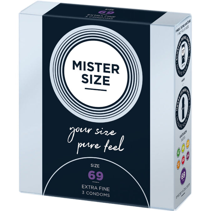 Mister Size – Condoms Size XXXL 69 Mm (3 Units)