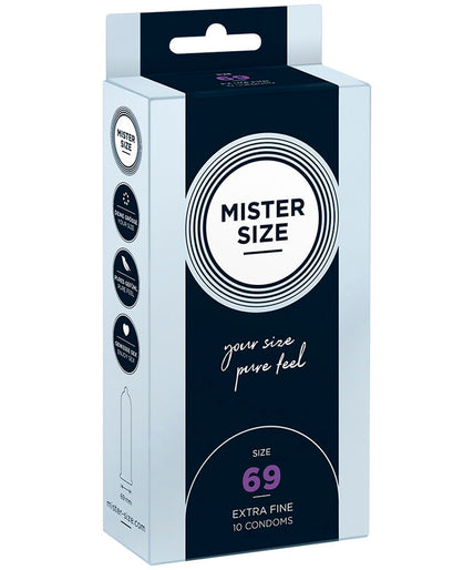 Mister Size – Condoms Size XXXL 69 Mm (10 Units) Mister Size – Condoms Size XXXL 69 Mm (10 Units)