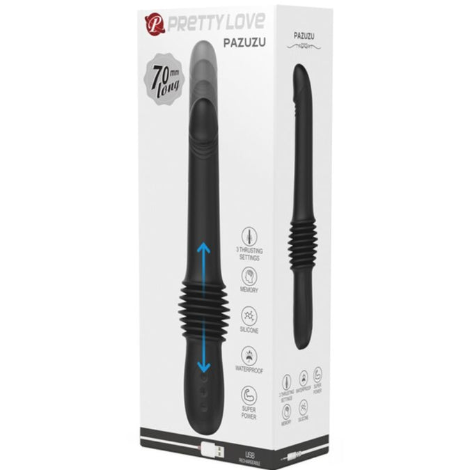 Pretty Love – Pazuzu Vibrator 3 Stoßmodi Schwarz