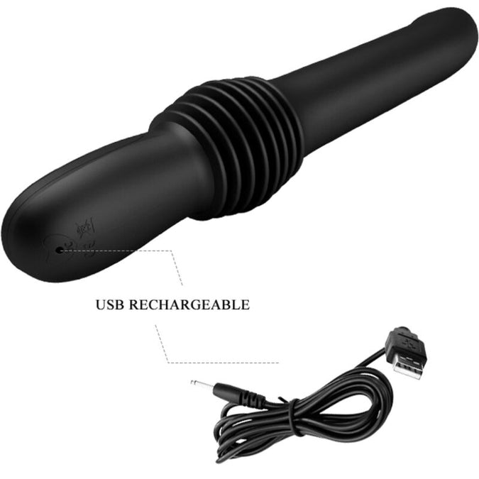 Pretty Love – Pazuzu Vibrator 3 Stoßmodi Schwarz