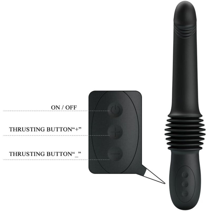 Pretty Love – Pazuzu Vibrator 3 Stoßmodi Schwarz