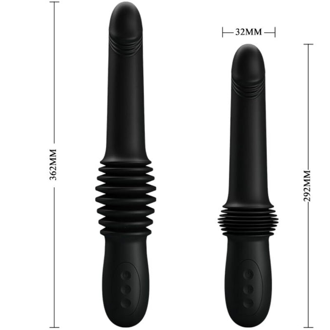 Pretty Love – Pazuzu Vibrator 3 Stoßmodi Schwarz