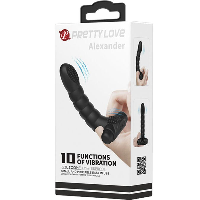 Pretty Love – Alexander Finger-Vibrator 10 Vibrationen Schwarz
