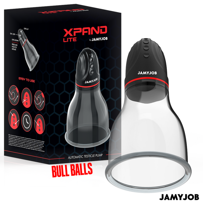 Jamyjob – Xpand Lite Automatische Hodensackpumpe mit 3 Saugstufen Grau