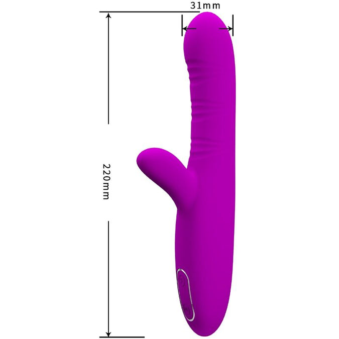 Pretty Love – Angelique Multifunktions-Vibrator + Klitoris-Stimulator Lila