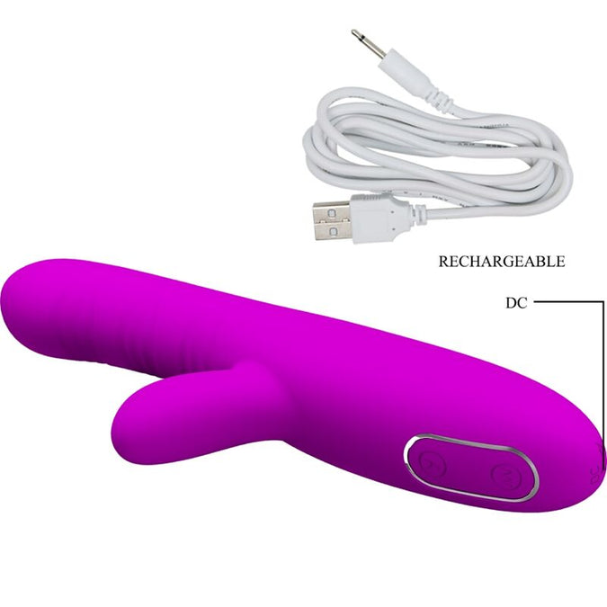 Pretty Love – Angelique Multifunktions-Vibrator + Klitoris-Stimulator Lila