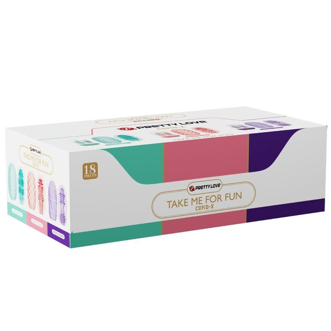 Pretty Love – Cupid X 18 mannelijke masturbators met verschillende texturen