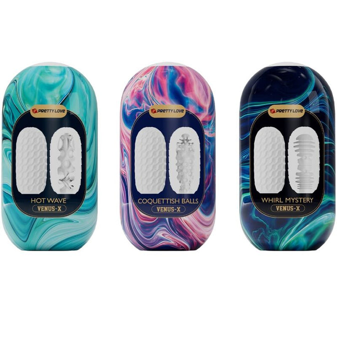 Pretty Love – Venus X 15 siliconen mannelijke masturbators wit
