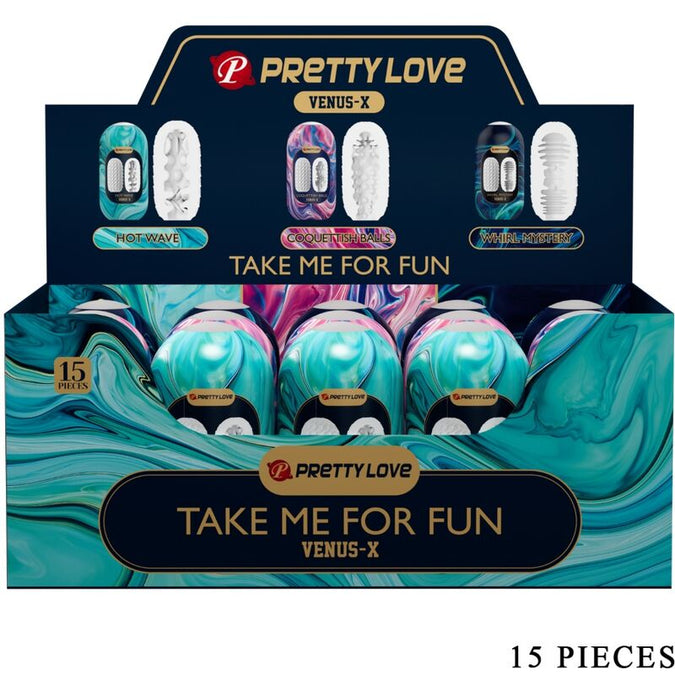Pretty Love – Venus X 15 siliconen mannelijke masturbators wit