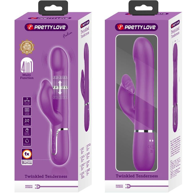 Pretty Love – 4-in-1 Multifunktionsvibrator und Stimulator Lila