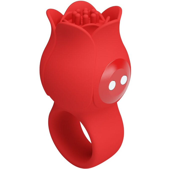 Pretty Love – Jae Rosenförmiger Finger-Vibrator 10 Vibrationen Rot