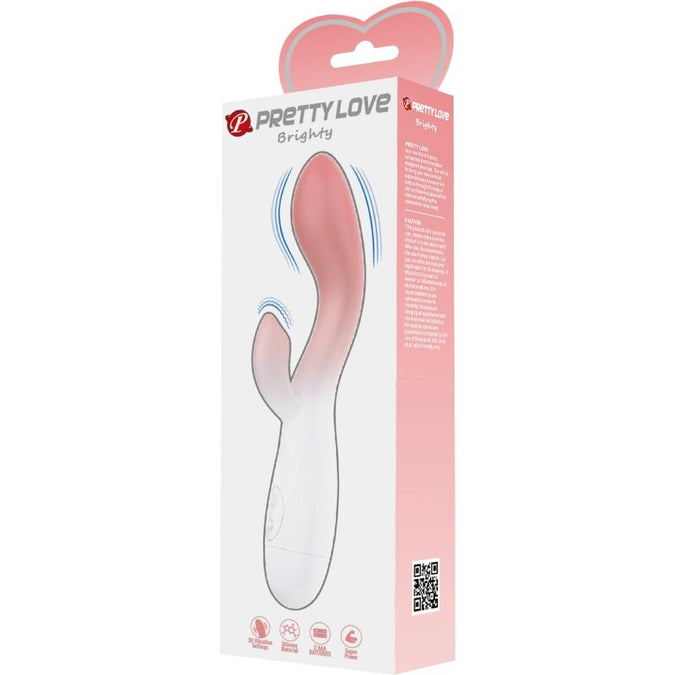 Pretty Love – Brighty G – Spotvibrator + Clitorisstimulator 30 Vibraties Roze