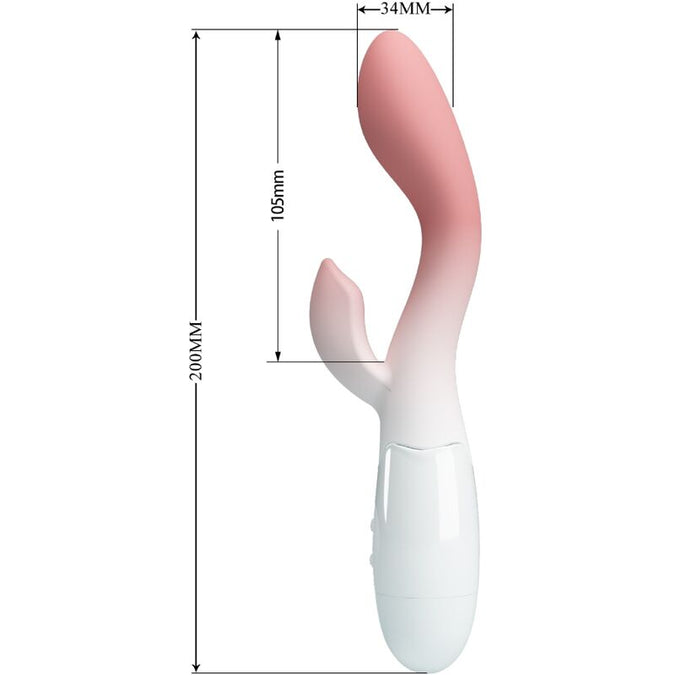 Pretty Love – Brighty G – Spotvibrator + Clitorisstimulator 30 Vibraties Roze