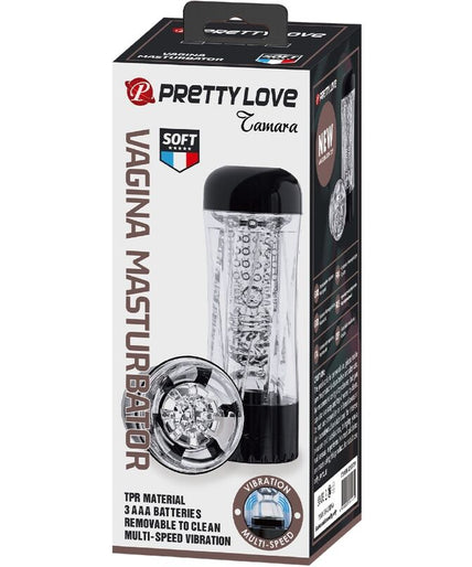 Pretty Love – Tamara männlicher Masturbator Multi-Speed Vibrator Schwarz Pretty Love – Tamara männlicher Masturbator Multi-Speed Vibrator Schwarz