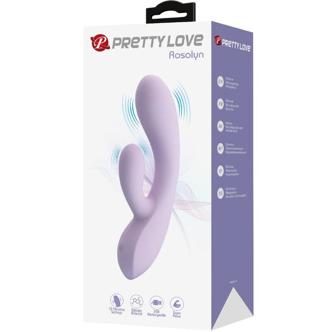 PRETTY LOVE - ROSOLYN Rabbit VIBRATOR 10 TRILLINGEN PAARS