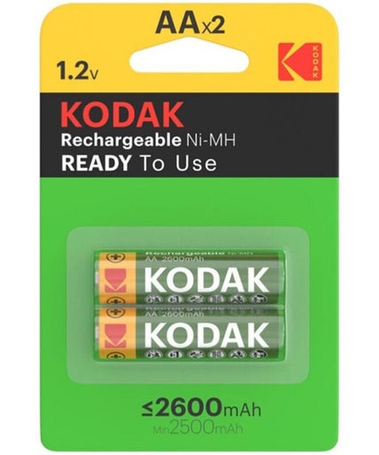 Kodak – Hr6 Aa 2600mah Rechargeable Battery Blister*2 Kodak – Hr6 Aa 2600mah Rechargeable Battery Blister*2