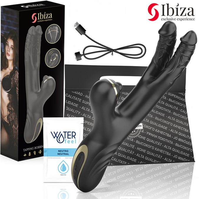 Ibiza – Two Dragons Doppelvibrator Schwarz