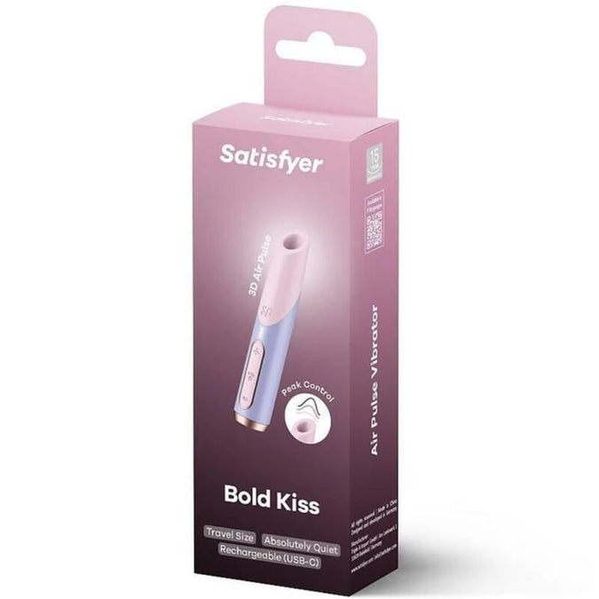 Satisfyer – Bold Kiss Wave Klitoris-Stimulator Pink / Violett