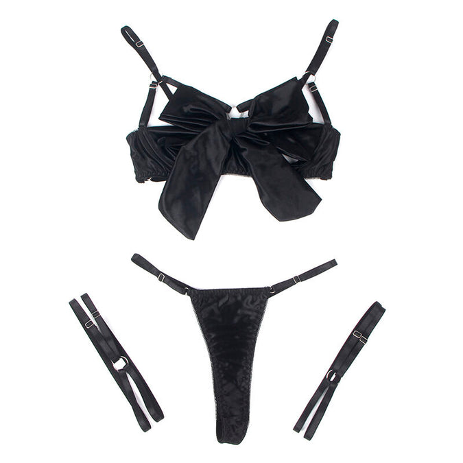 Subblime – 955199 BH-Set mit verstellbarer schwarzer Schleife S/M