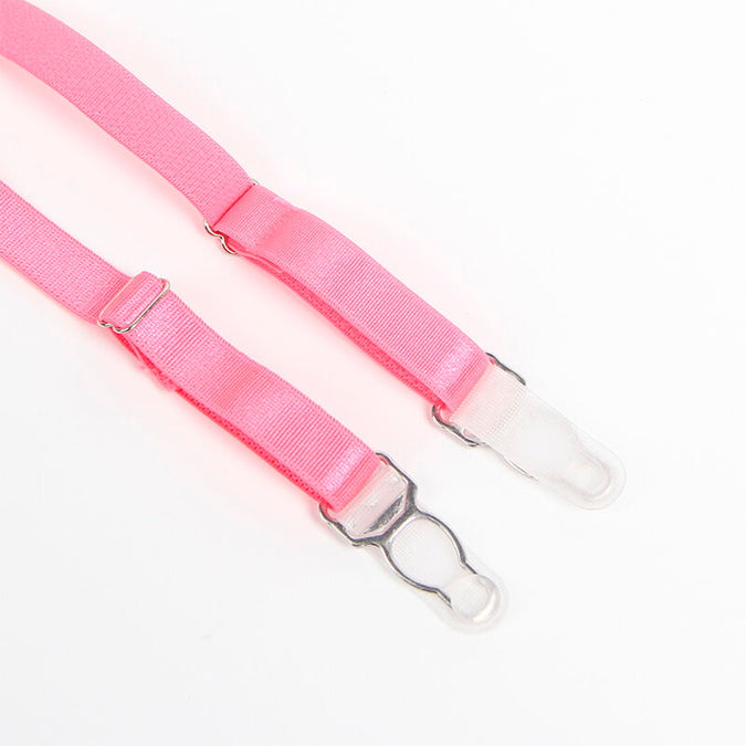 Subblime – 955359 Set beha met kant en jarretels roze en paars S/m