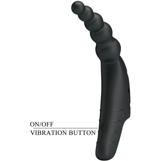 Pretty Love – Jordin Finger-Vibrator mit 10 Vibrationsmodi, Schwarz