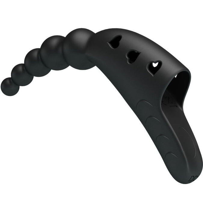 Pretty Love – Jordin Finger-Vibrator mit 10 Vibrationsmodi, Schwarz