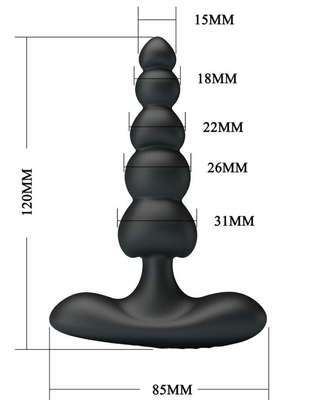 Pleasurements – Pretty Love – Corban Anal Vibrator 10 Vibrationen Schwarz