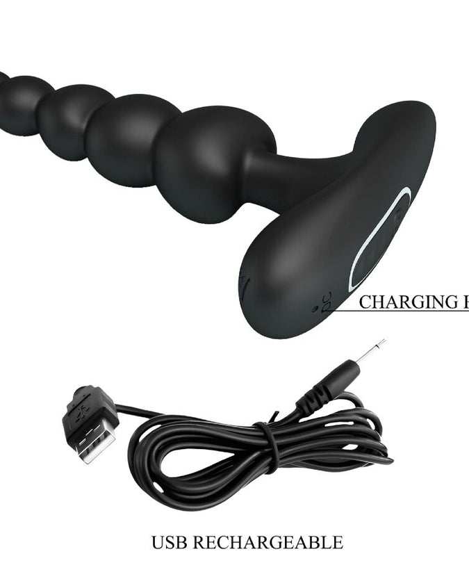 Pleasurements – Pretty Love – Corban Anal Vibrator 10 Vibrationen Schwarz