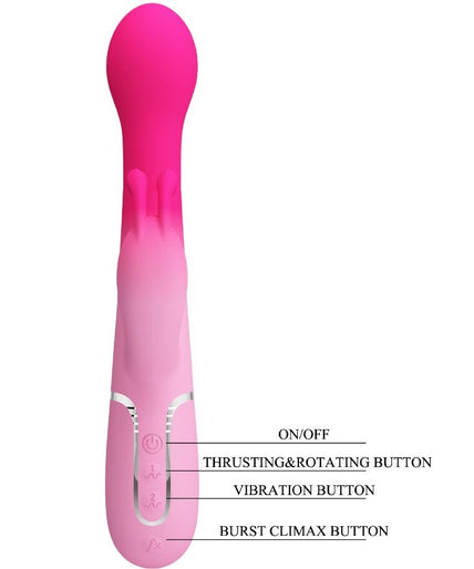 Pretty Love – Dejon 3-in-1 Multifunktionaler Rabbit Vibrator Pink Pretty Love – Dejon 3-in-1 Multifunktionaler Rabbit Vibrator Pink