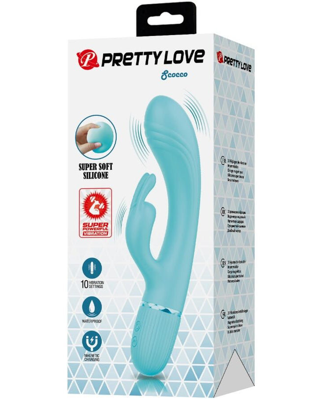 Pretty Love – Scocco Vibrator Rabbit Türkis