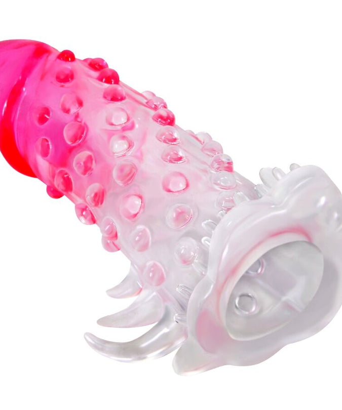 Pretty Love – Wilford realistische Vergrößerungshülle mit geprägtem Penis, Pink