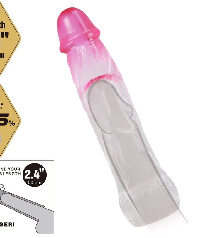 Pretty Love – Neron realistische Penisverlängerungshülle 6 cm, pink
