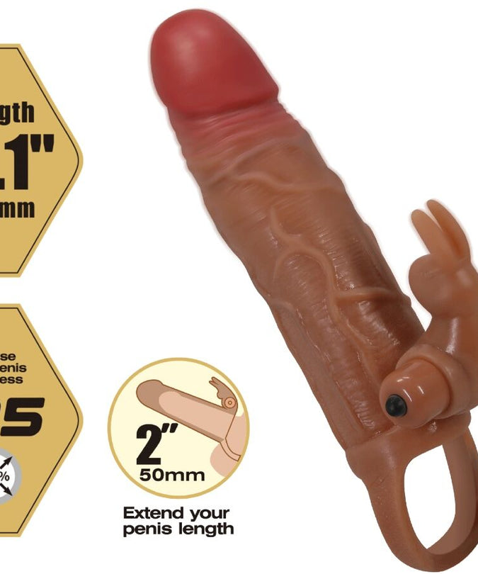 Pretty Love – Osmar Penis Sleeve + Vibrator voor Clitorisstimulatie