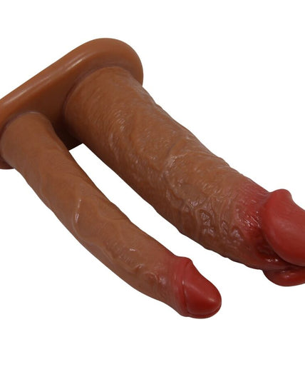 Pretty Love – Yairon Doppel-Penis-Hülle mit 4 cm Verlängerung Mulatto Pretty Love – Yairon Doppel-Penis-Hülle mit 4 cm Verlängerung Mulatto