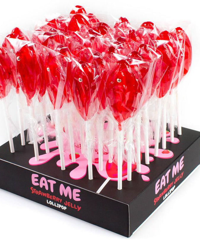 Secretplay – Display-Sortiment Vaginalollipops Erdbeere 40 Stück
