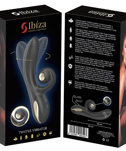 Ibiza – Twister Vibrator mit gebogenem Stimulator und Vibro-Rotation Ibiza – Twister Vibrator mit gebogenem Stimulator und Vibro-Rotation