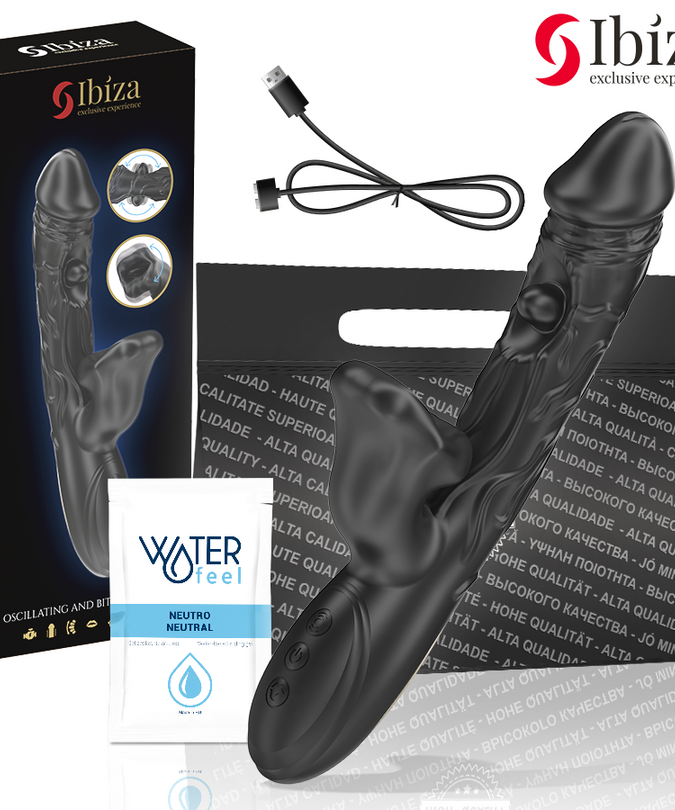 Ibiza – Vibrator und Klitorisstimulator mit Beiß- und Rotationsfunktion