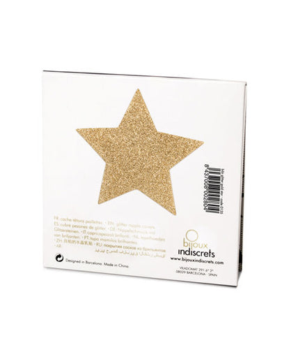 Bijoux – Indiscrets Flash Goldene Stern Brustwarzenabdeckungen Bijoux – Indiscrets Flash Goldene Stern Brustwarzenabdeckungen