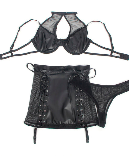 Subblime – 957599 Leder-BH- und Rock-Set Schwarz L/XL Subblime – 957599 Leder-BH- und Rock-Set Schwarz L/XL