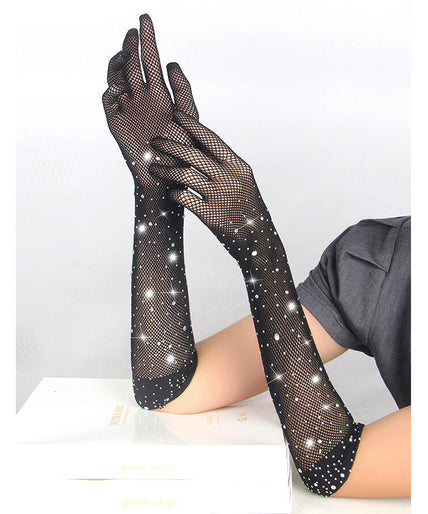 Subblime – 957469shine Transparente Handschuhe Schwarz S/M Subblime – 957469shine Transparente Handschuhe Schwarz S/M