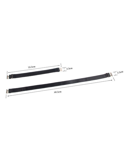 Pleasurements – Subblime – Verstellbare elastische Schnallen-Beinringe Schwarz Pleasurements – Subblime – Verstellbare elastische Schnallen-Beinringe Schwarz