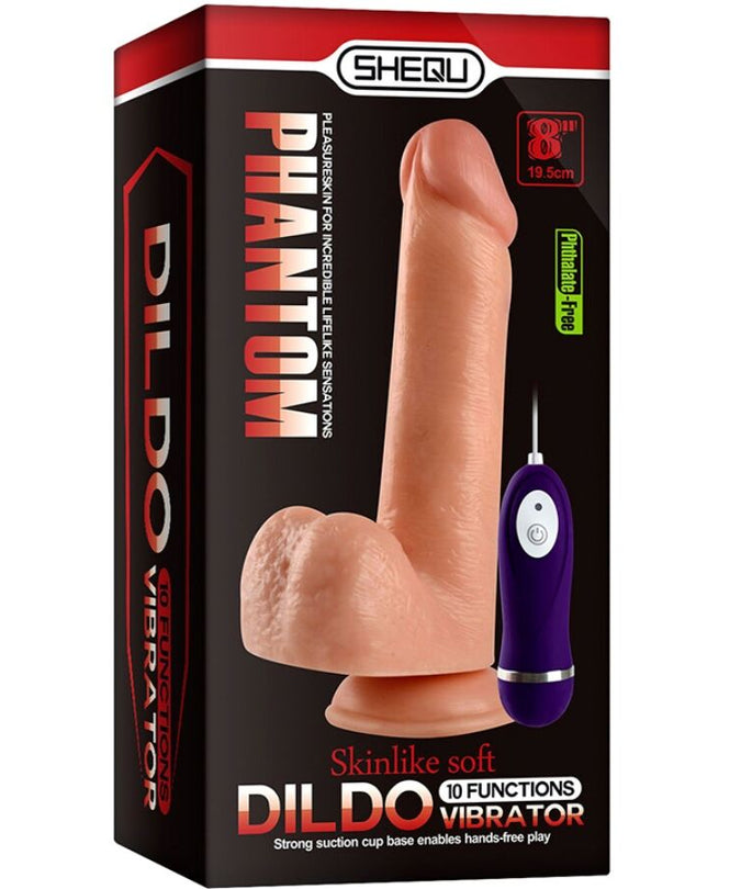Shequ – Adam Vibrator Dildo mit Fernbedienung 21 cm