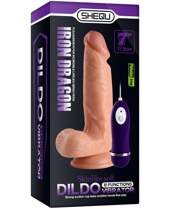 Shequ – Iron Dragon Vibrator Dildo mit Fernbedienung 17,5 cm