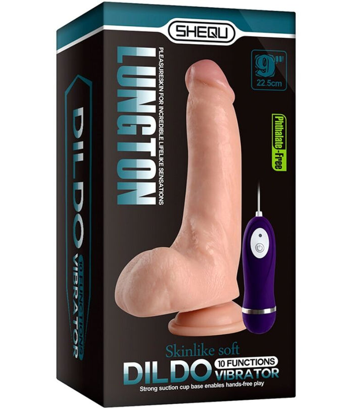 Shequ – Lungton Vibrator Dildo mit Fernbedienung 22,5 cm