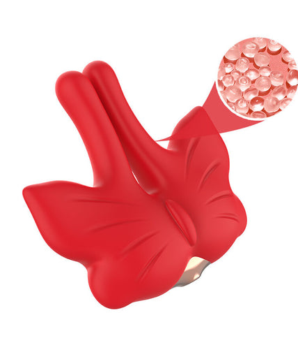 Armony – Magnetic Nipple Clamps With Vibration Butterfly Shape Red Armony – Magnetic Nipple Clamps With Vibration Butterfly Shape Red